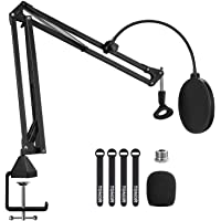 Soporte de Brazo de Micrófono- TONOR Tijera de Pluma de Suspensión Ajustable Soporte de Micrófono para Blue Yeti…